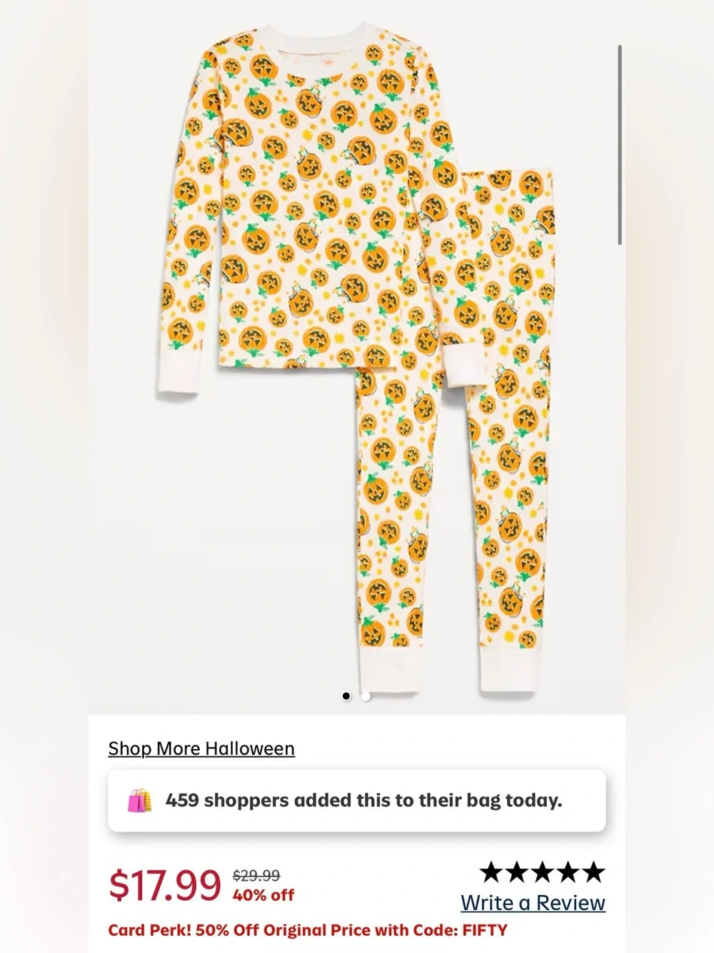 Printed Snug-Fit Graphic Pajama Set for Girls